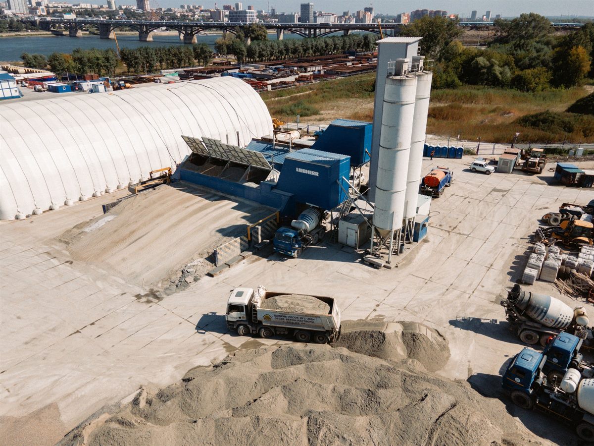 Fly ash collection and storage silos at a thermal power station