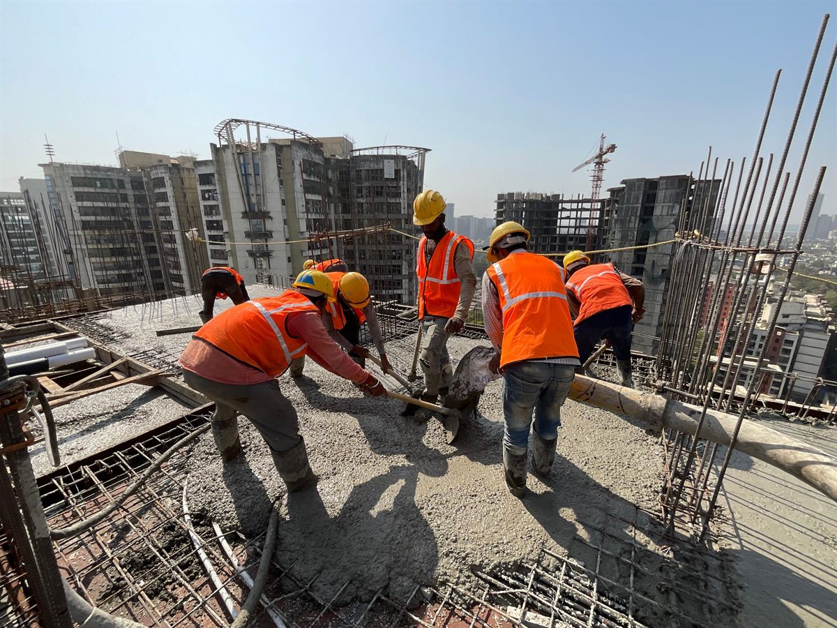 Early construction work